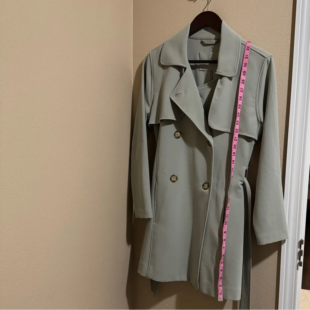 Abercrombie & Fitch Gray Trench Coat - Picture 3 of 4